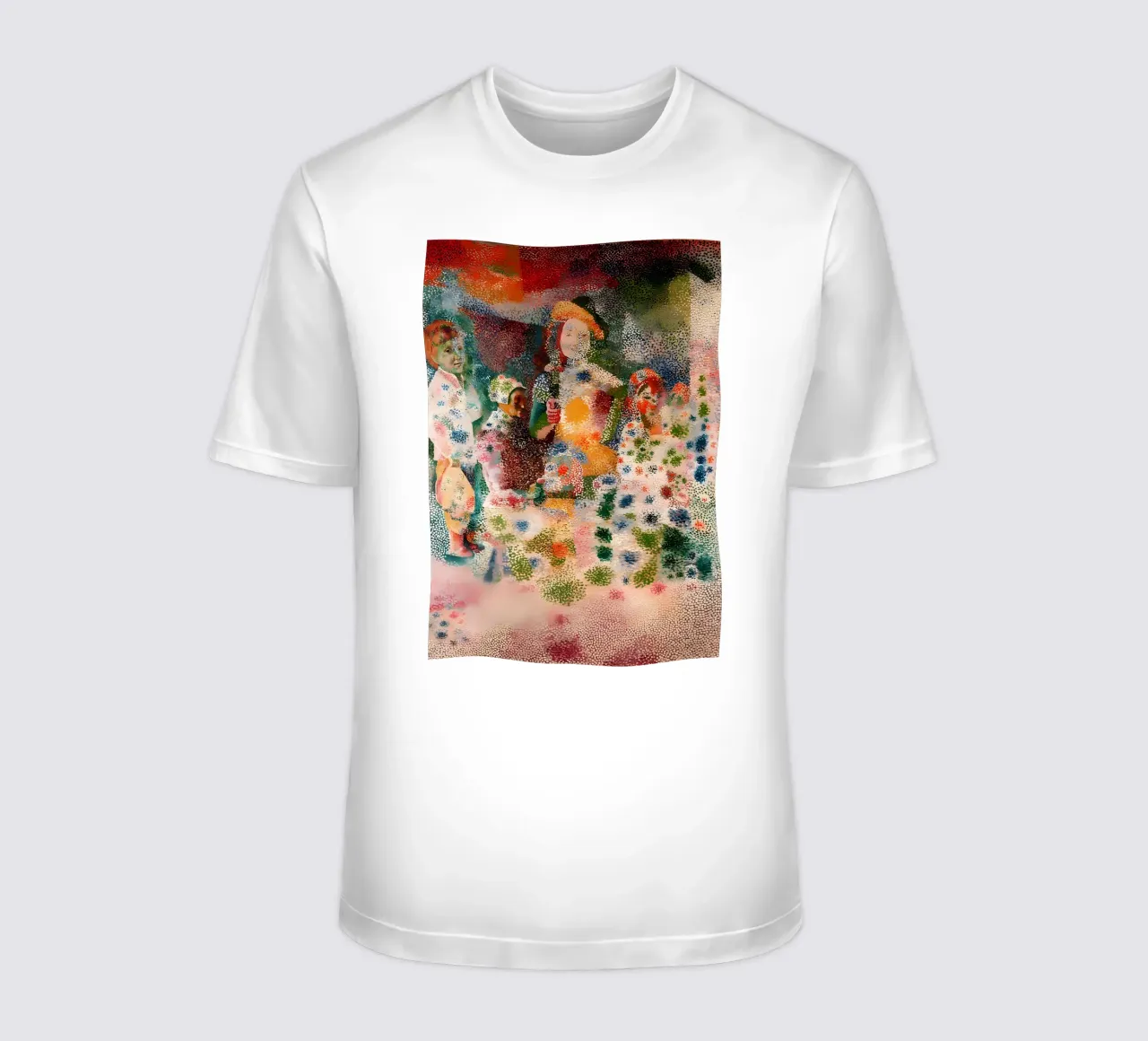 Picasso Inspired Child Portrait - Abstract Expressionist Pri t-shirt by homdeco