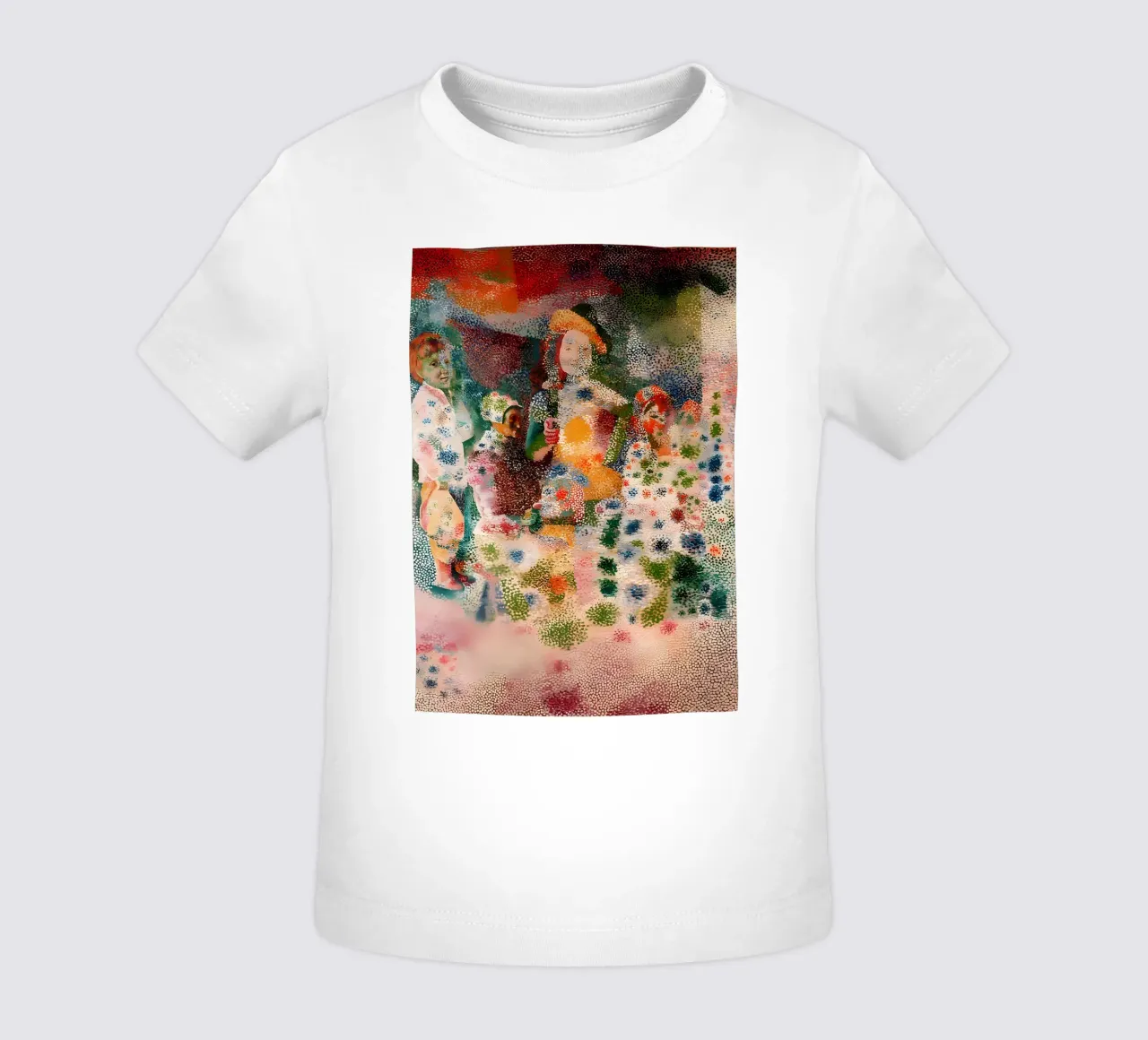 Picasso Inspired Child Portrait - Abstract Expressionist Pri baby t-shirt by homdeco