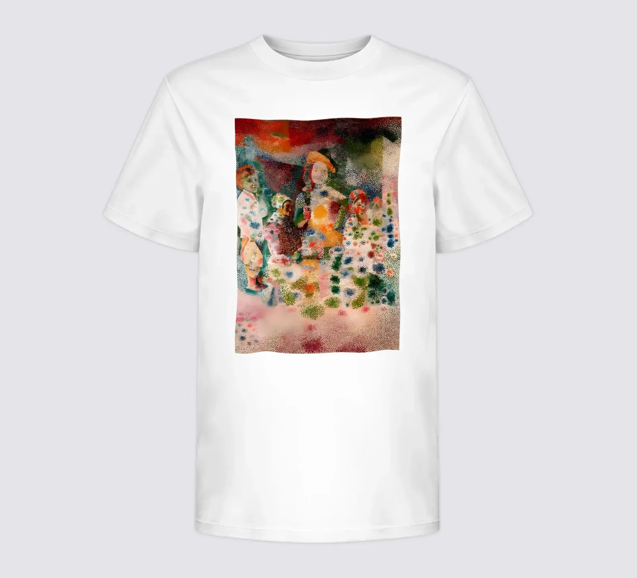 Picasso Inspired Child Portrait - Abstract Expressionist Pri kids t-shirt by homdeco