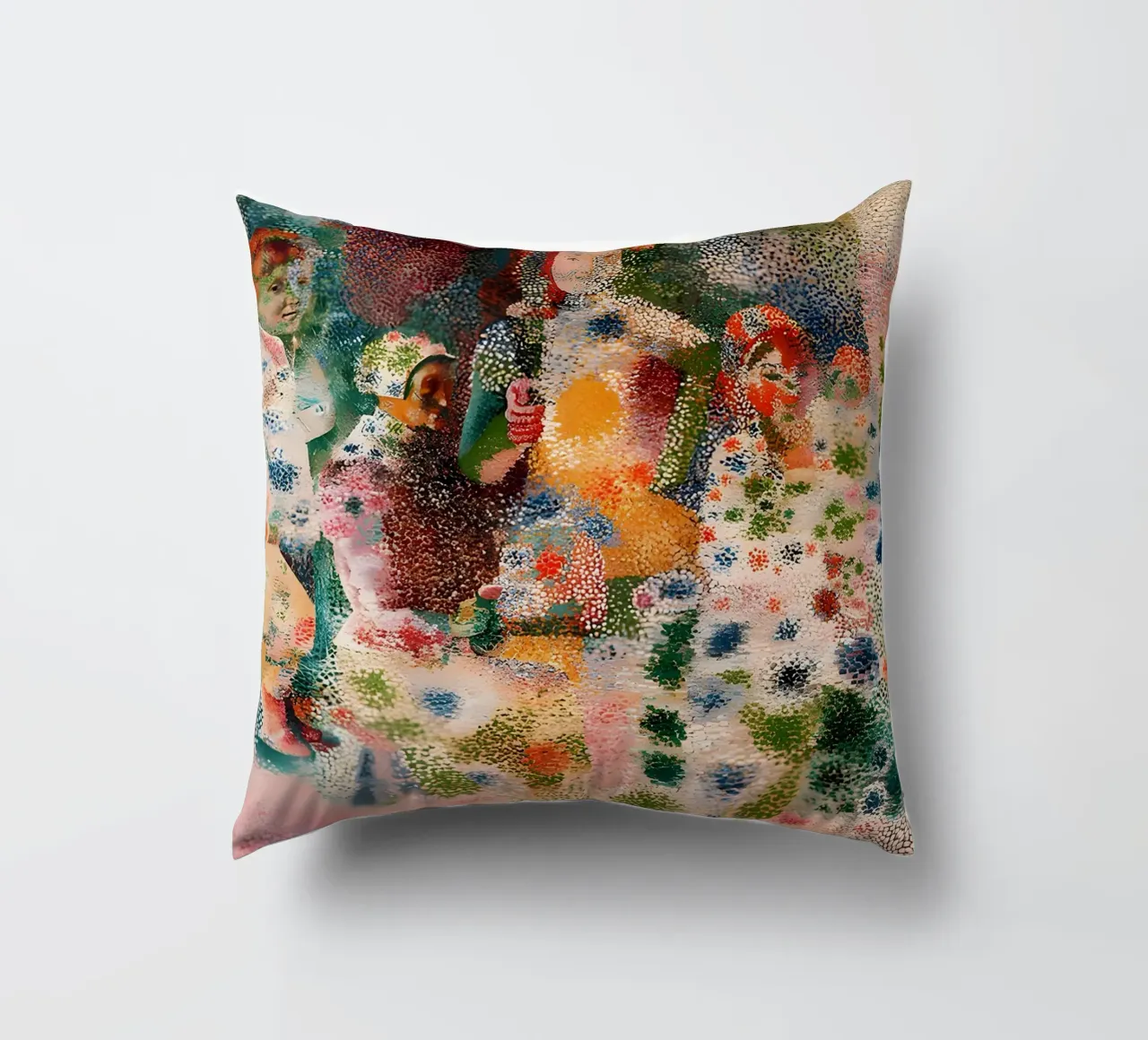 Picasso Inspired Child Portrait - Abstract Expressionist Pri decorative cushion by homdeco