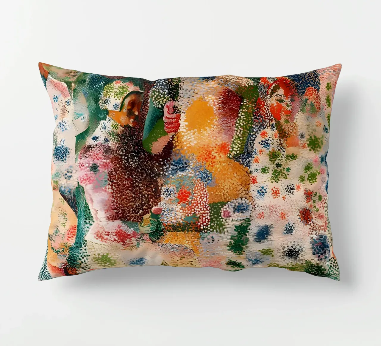 Picasso Inspired Child Portrait - Abstract Expressionist Pri decorative cushion by homdeco