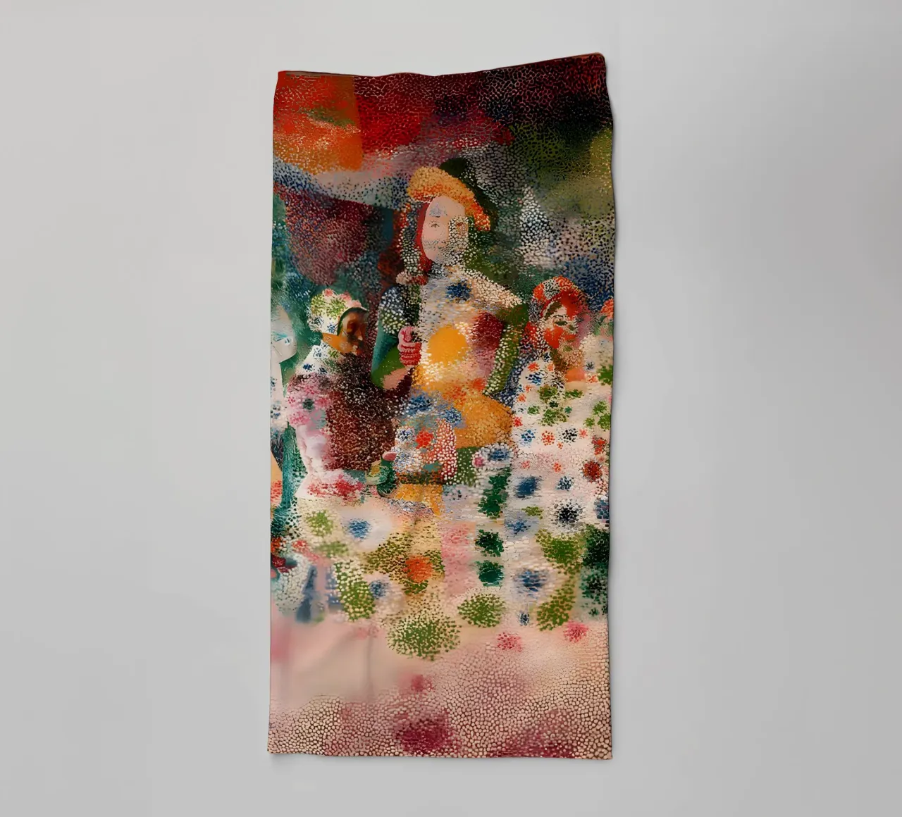 Picasso Inspired Child Portrait - Abstract Expressionist Pri towel by homdeco