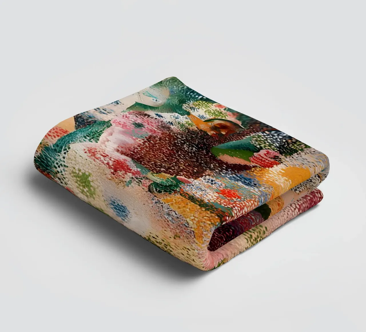 Picasso Inspired Child Portrait - Abstract Expressionist Pri towel by homdeco
