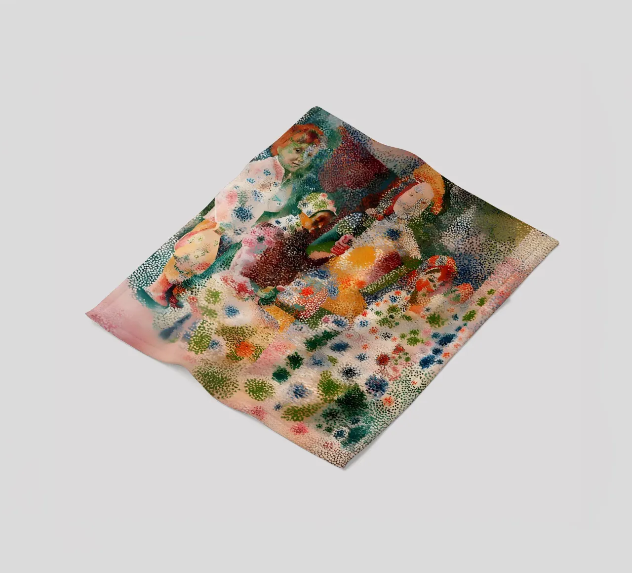 Picasso Inspired Child Portrait - Abstract Expressionist Pri fleece blanket by homdeco