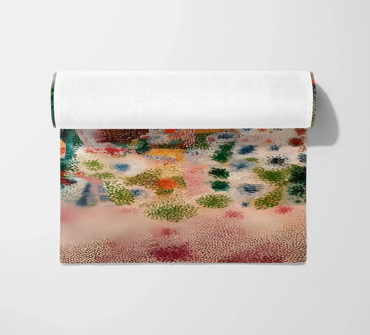 Picasso Inspired Child Portrait - Abstract Expressionist Pri beach towel by homdeco
