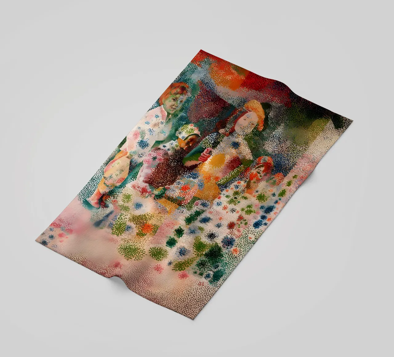 Picasso Inspired Child Portrait - Abstract Expressionist Pri beach towel by homdeco