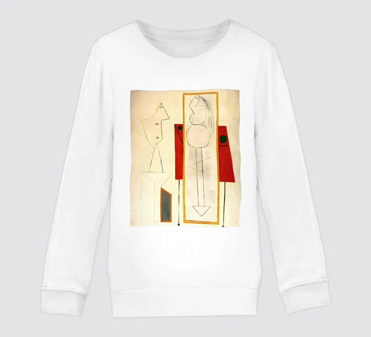 Forme surreali ispirate a Picasso - Arte astratta minimalista Pri felpa bambino da homdeco