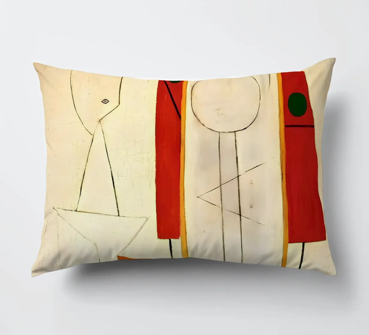 Forme surreali ispirate a Picasso - Arte astratta minimalista Pri cuscino da homdeco