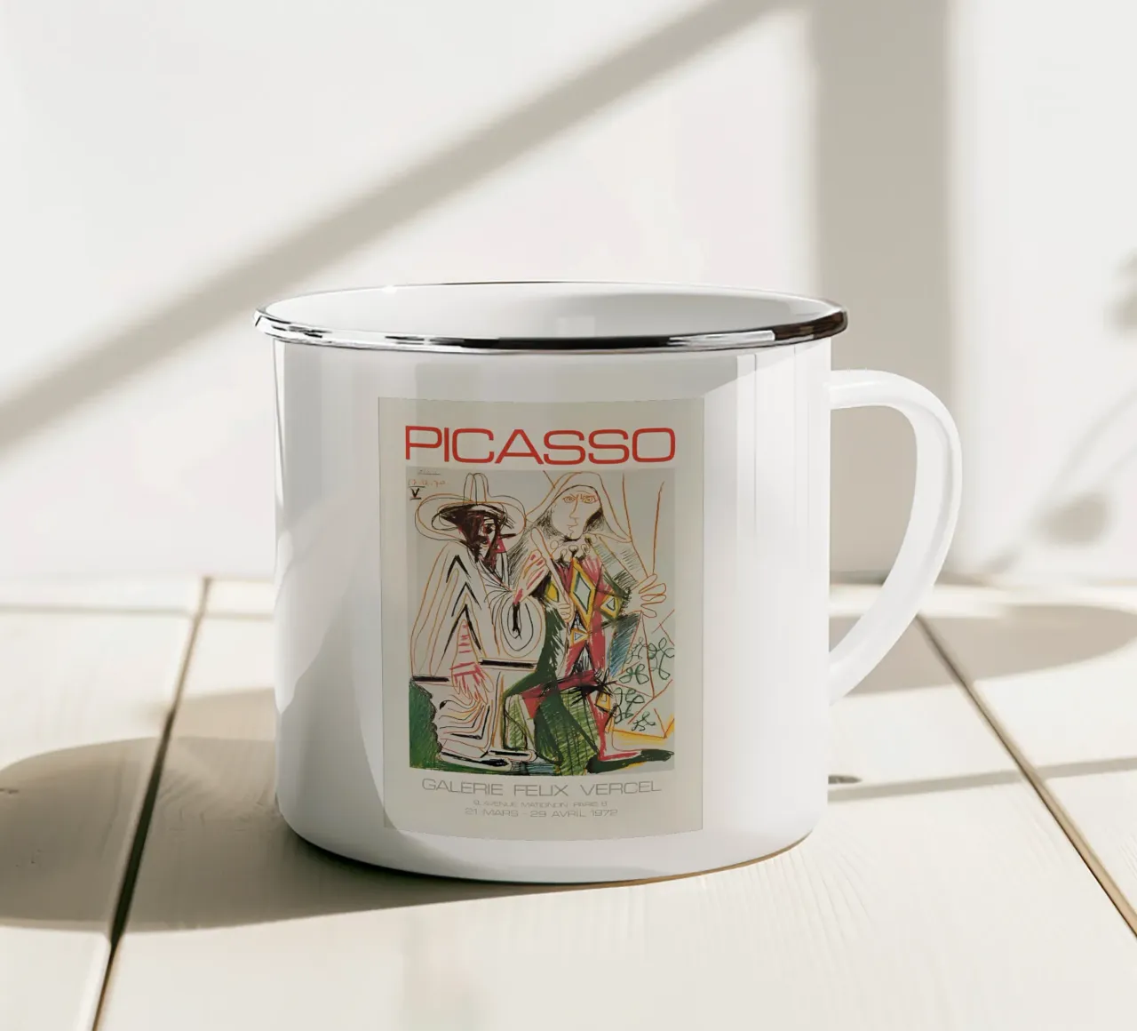 Poster Picasso Galerie Vercel - Iconiche figure astratte tazza in smalto da homdeco