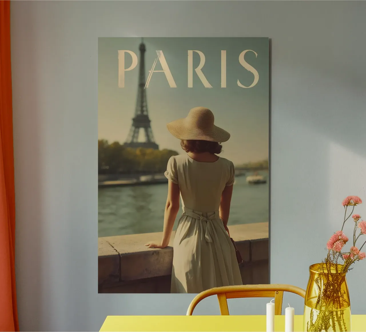 Paris vintage art alu-dibond by Vintage Travel Art