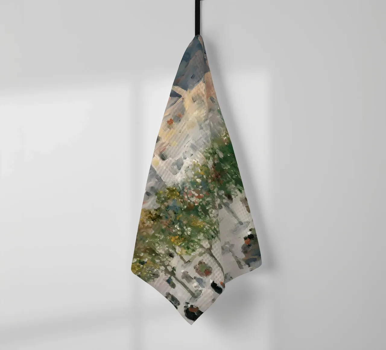 Picasso Inspired Paris Street Scene - Impressionistic Art tea towel by homdeco