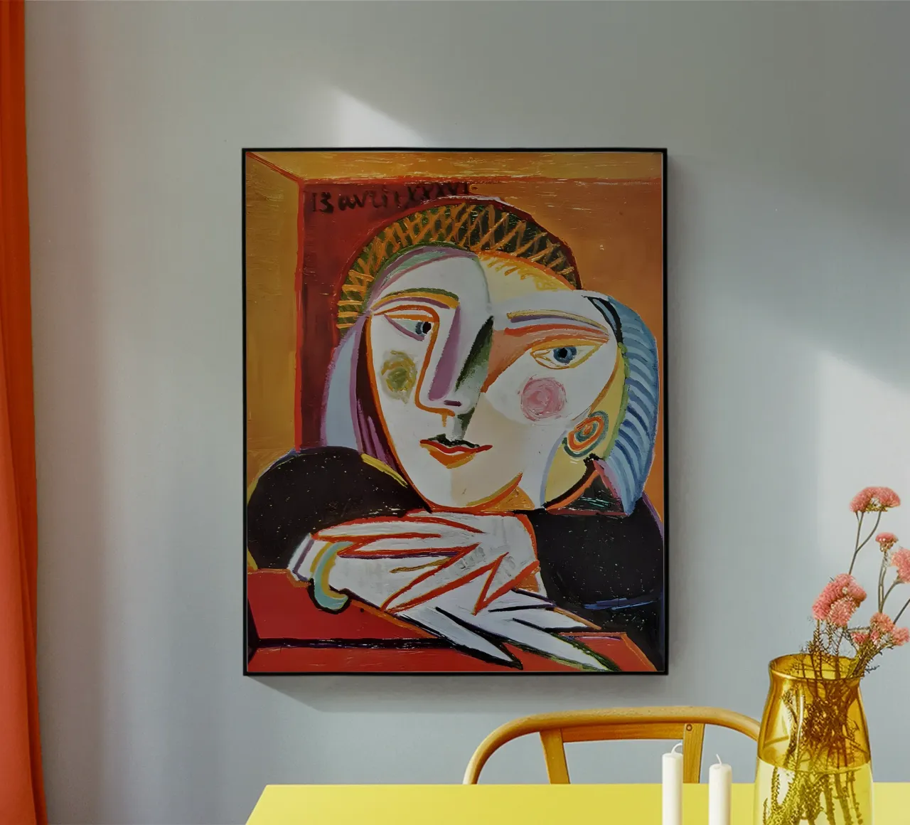 Volto di donna ispirato a Picasso - Ritratto cubista espressivo plexiglass da homdeco