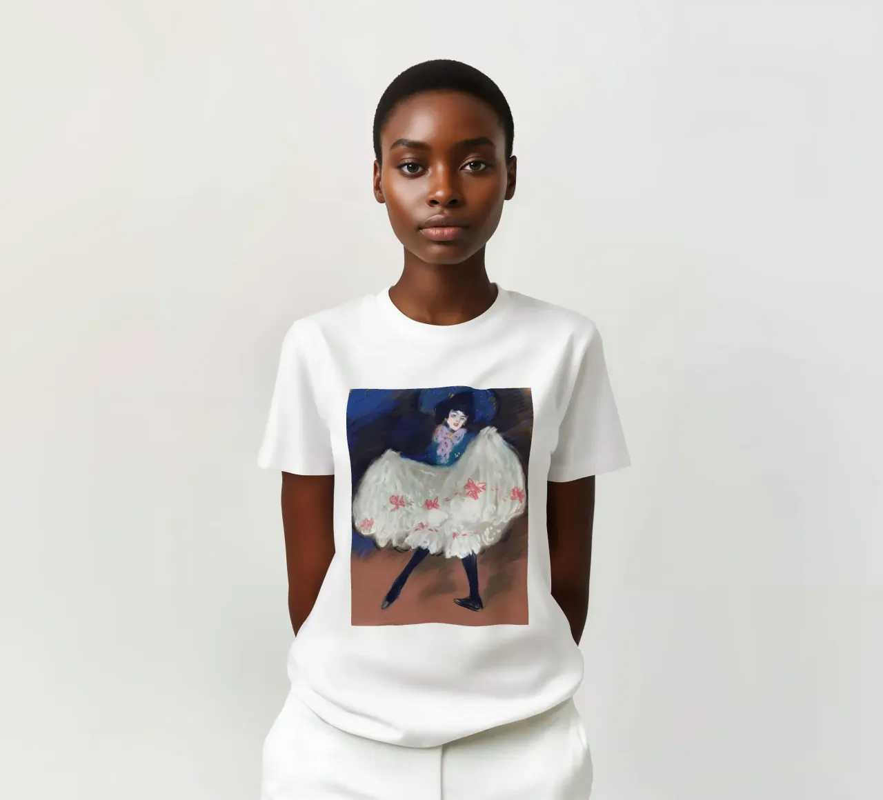 Ballerina di can-can ispirata a Picasso - Belle Époque Vibe t-shirt da homdeco