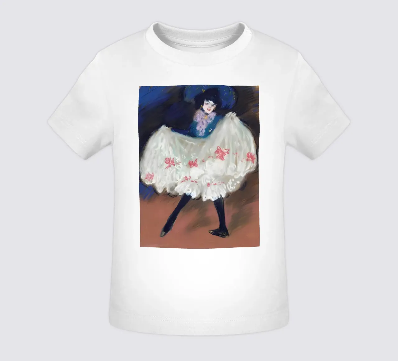 Ballerina di can-can ispirata a Picasso - Belle Époque Vibe maglietta neonato da homdeco