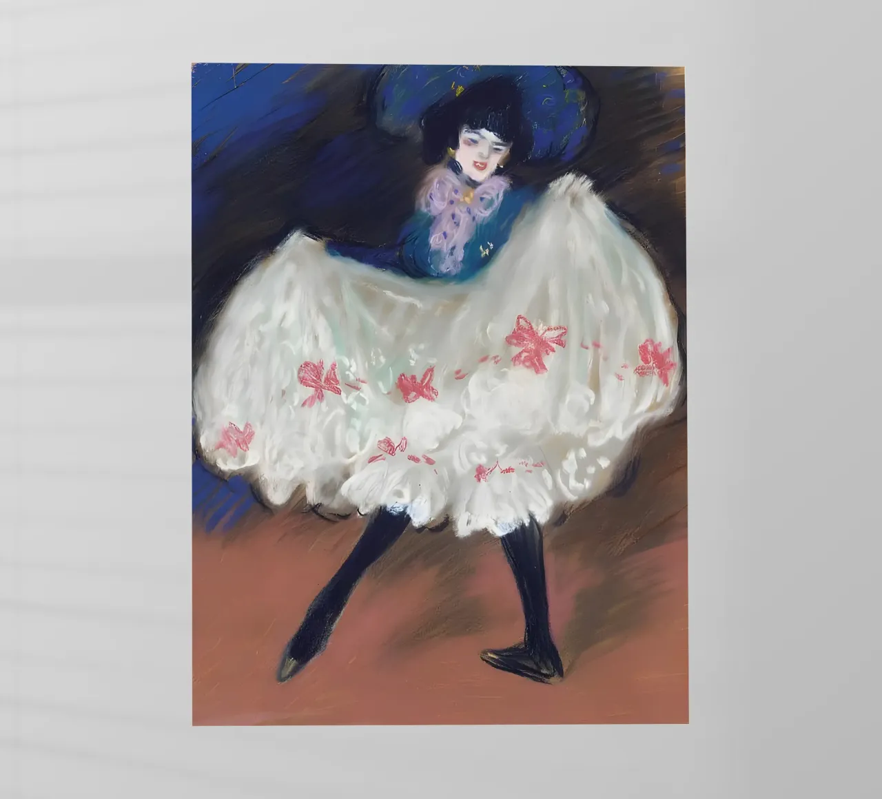Ballerina di can-can ispirata a Picasso - Belle Époque Vibe pellicola backlit da homdeco