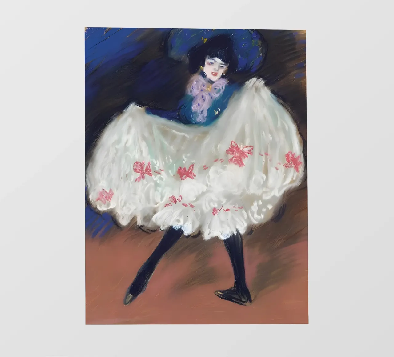 Ballerina di can-can ispirata a Picasso - Belle Époque Vibe telo in pvc da homdeco