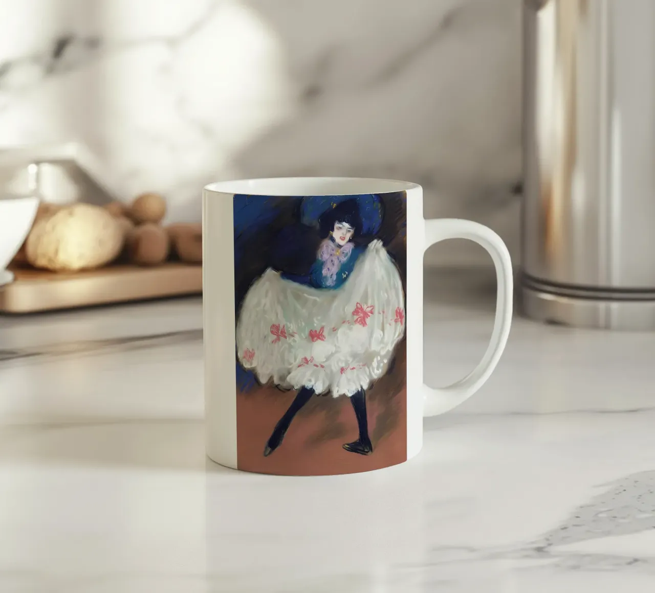 Ballerina di can-can ispirata a Picasso - Belle Époque Vibe tazza in ceramica da homdeco