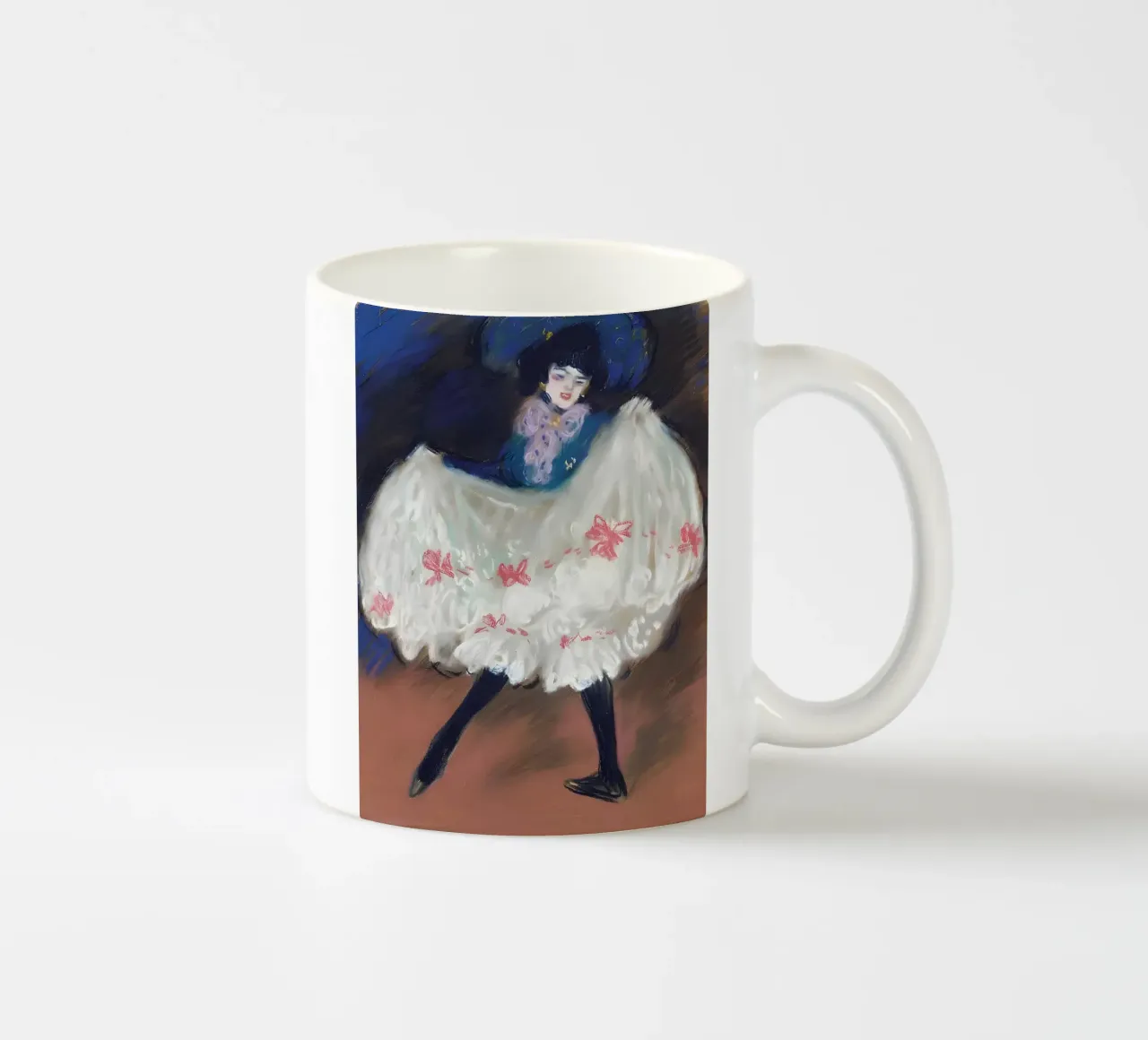 Ballerina di can-can ispirata a Picasso - Belle Époque Vibe tazza in ceramica da homdeco
