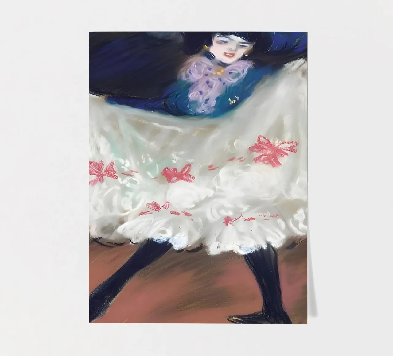 Ballerina di can-can ispirata a Picasso - Belle Époque Vibe foglio adesivo da homdeco