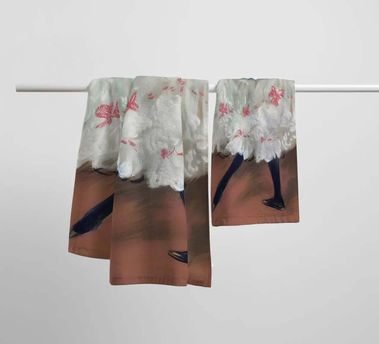 Ballerina di can-can ispirata a Picasso - Belle Époque Vibe asciugamano da bagno da homdeco