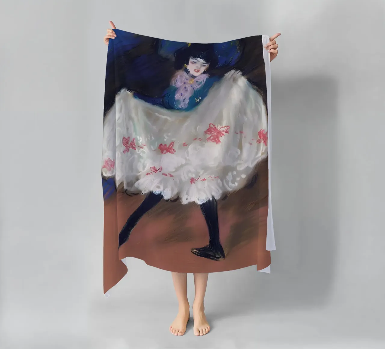 Ballerina di can-can ispirata a Picasso - Belle Époque Vibe telo mare da homdeco