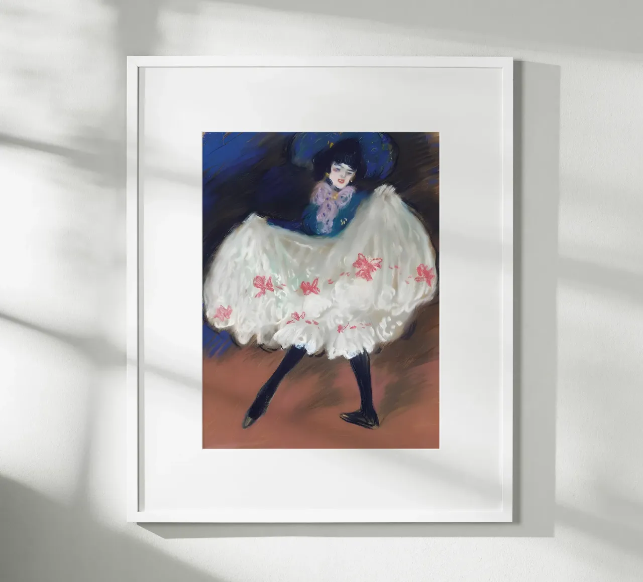 Ballerina di can-can ispirata a Picasso - Belle Époque Vibe carta hahnemühle da homdeco
