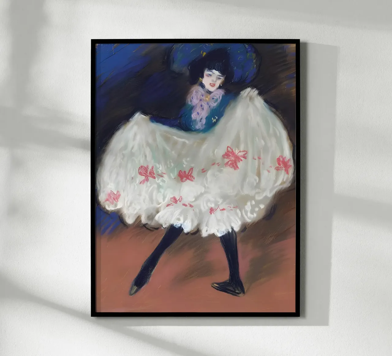 Ballerina di can-can ispirata a Picasso - Belle Époque Vibe carta hahnemühle da homdeco