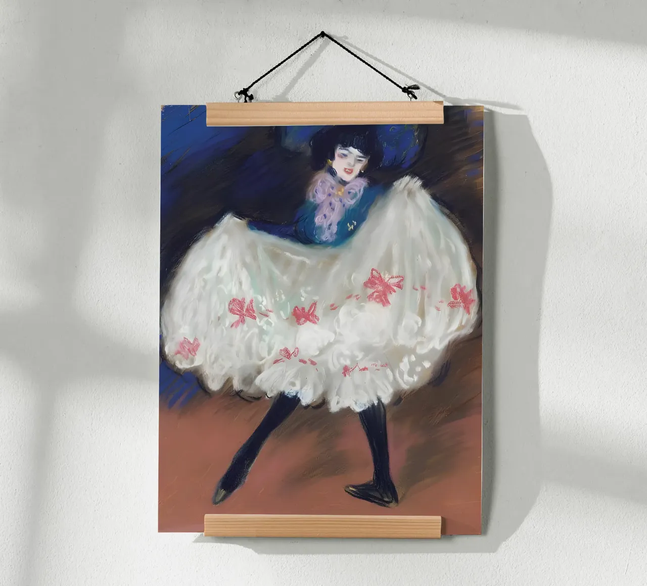 Ballerina di can-can ispirata a Picasso - Belle Époque Vibe carta hahnemühle da homdeco