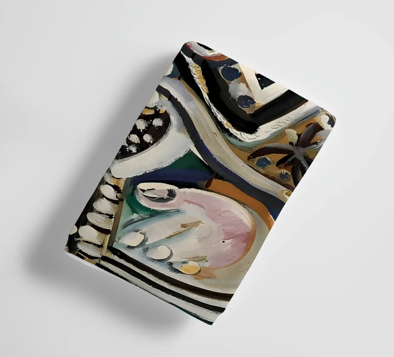 Op Picasso geïnspireerd abstract figuur - Intense expressieve kunst badhanddoek van homdeco