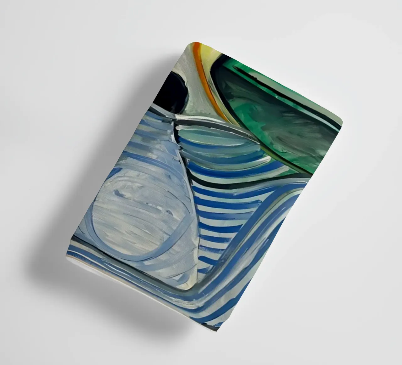 Donna con cappello ispirata a Picasso - Ritratto cubista iconico asciugamano da bagno da homdeco