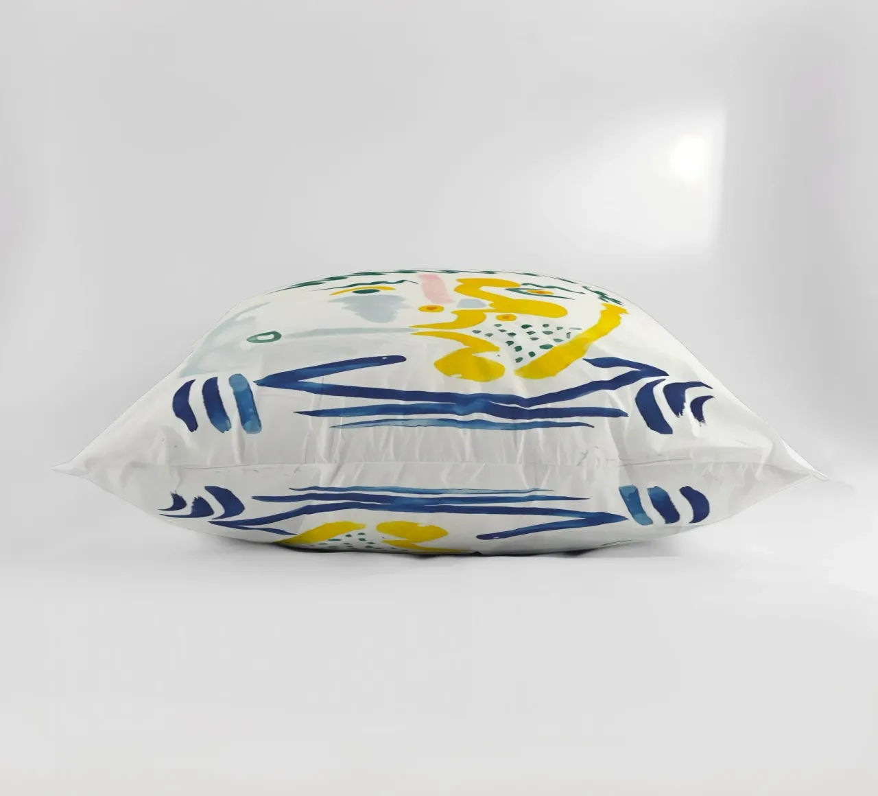 Picasso Bearded Smoker - Abstract Expressionist Print decorative cushion by homdeco