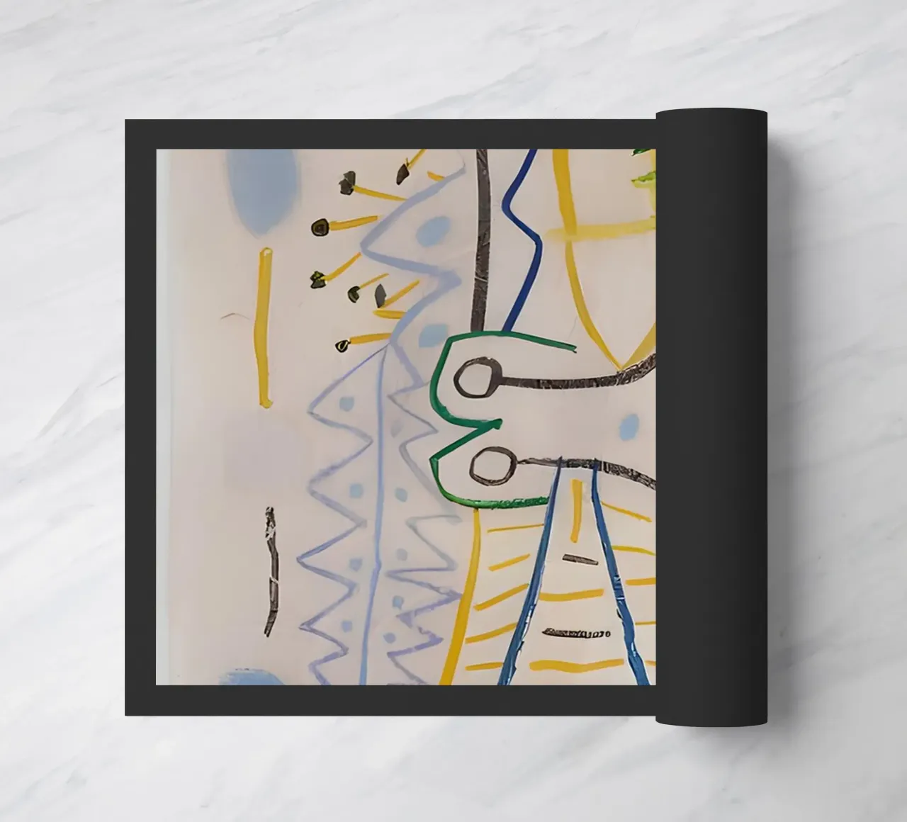 Picasso Abstracte compositie 1958 - Avant-Garde Moderne Kunst deurmat van homdeco