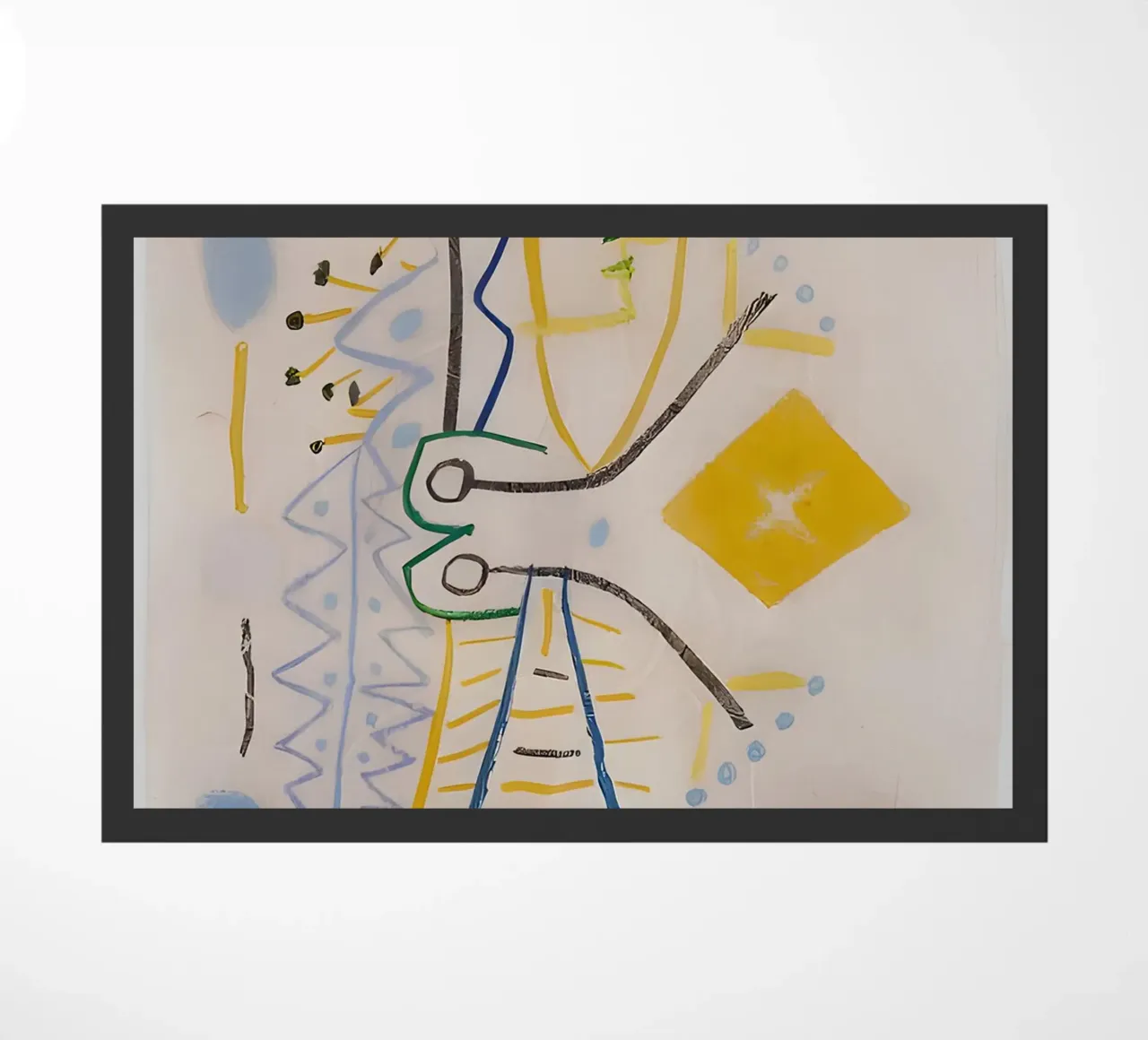 Picasso Abstracte compositie 1958 - Avant-Garde Moderne Kunst deurmat van homdeco