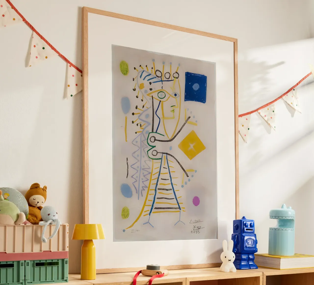 Picasso Abstract Composition 1958 - Avant-Garde Modern Art poster avec cadre en aluminium de homdeco