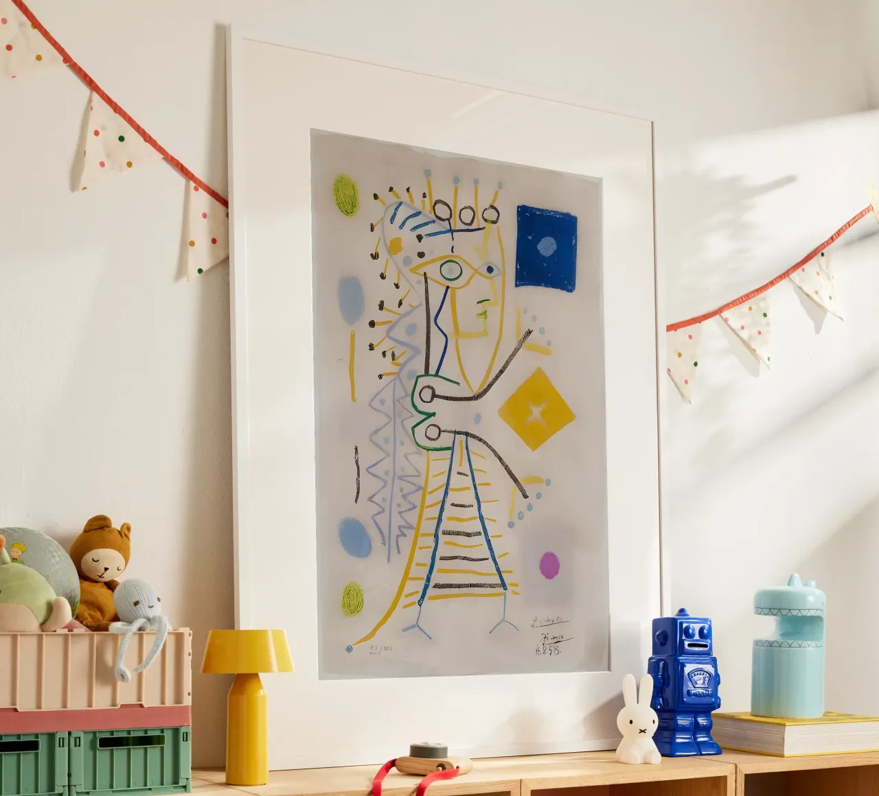 Picasso Abstract Composition 1958 - Avant-Garde Modern Art poster avec cadre en aluminium de homdeco