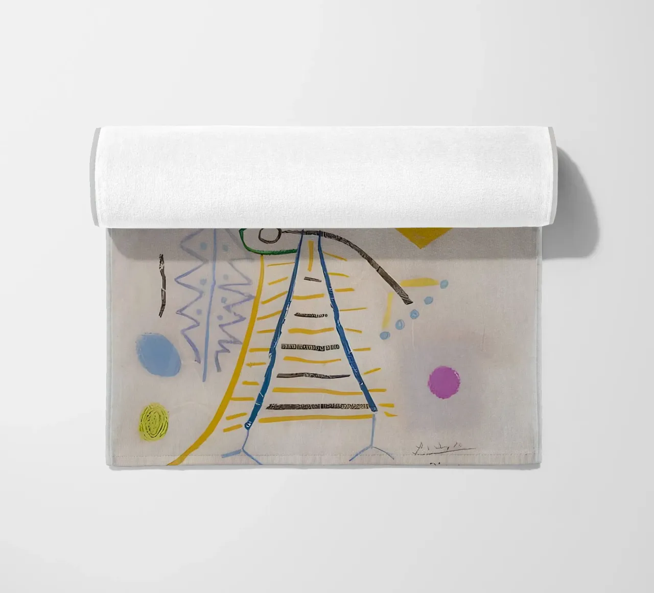 Picasso Abstracte compositie 1958 - Avant-Garde Moderne Kunst strandhanddoek van homdeco