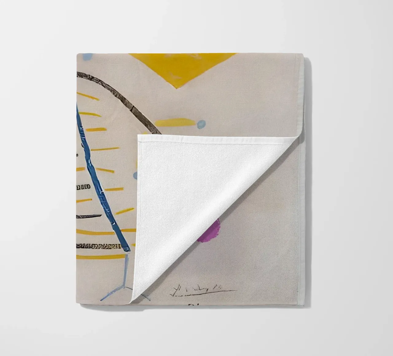 Picasso Abstracte compositie 1958 - Avant-Garde Moderne Kunst strandhanddoek van homdeco