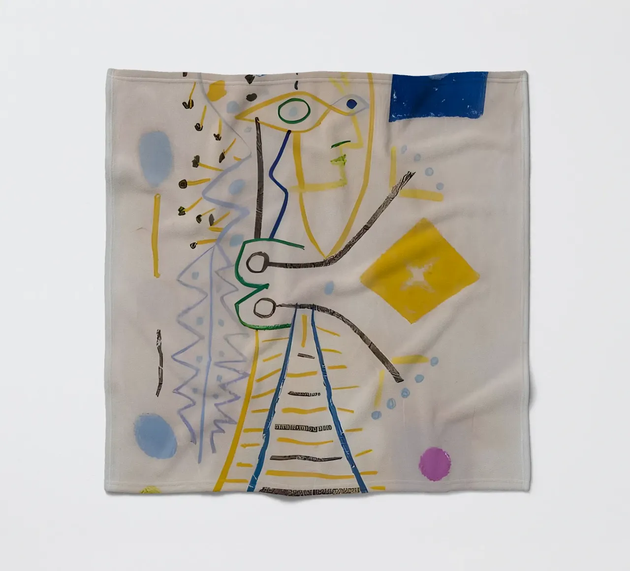 Picasso Abstracte compositie 1958 - Avant-Garde Moderne Kunst fleecedeken van homdeco