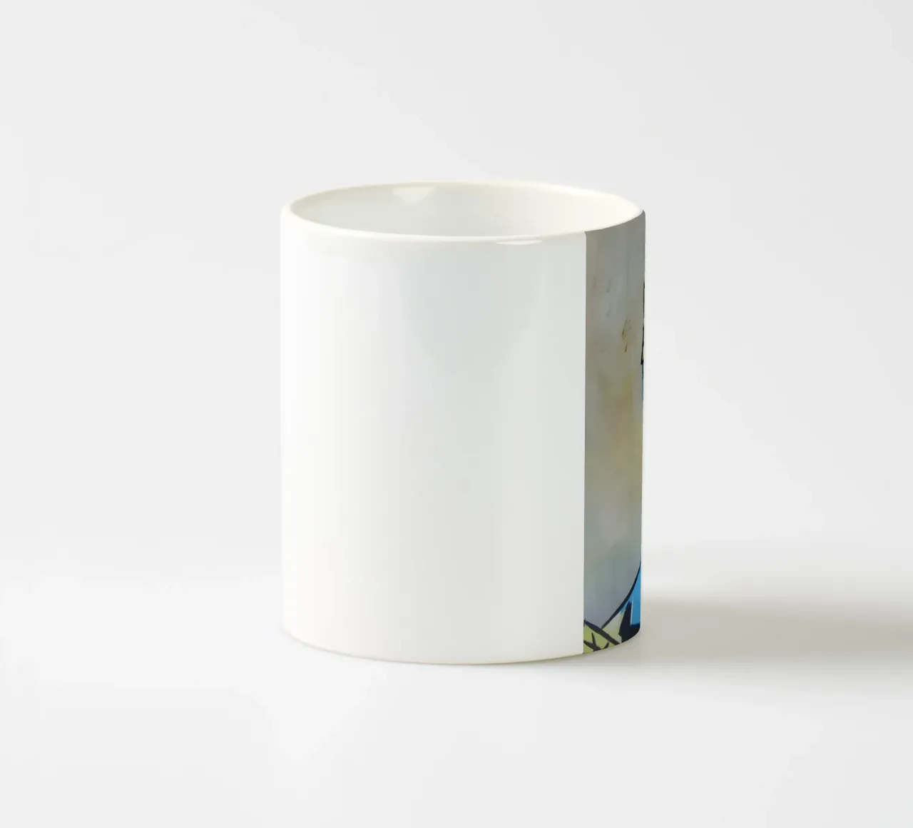 Profilo di donna ispirato a Picasso - Ritratto astratto geometrico tazza in ceramica da homdeco
