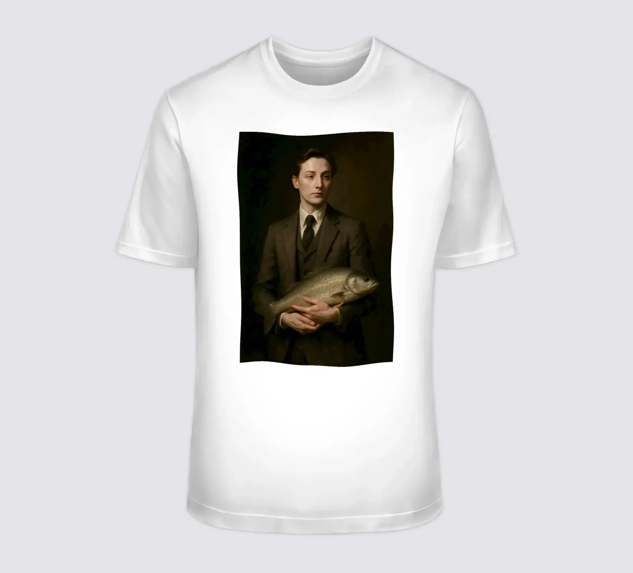 Old masterly. And yet with fish. t-shirt by KUNSTstück