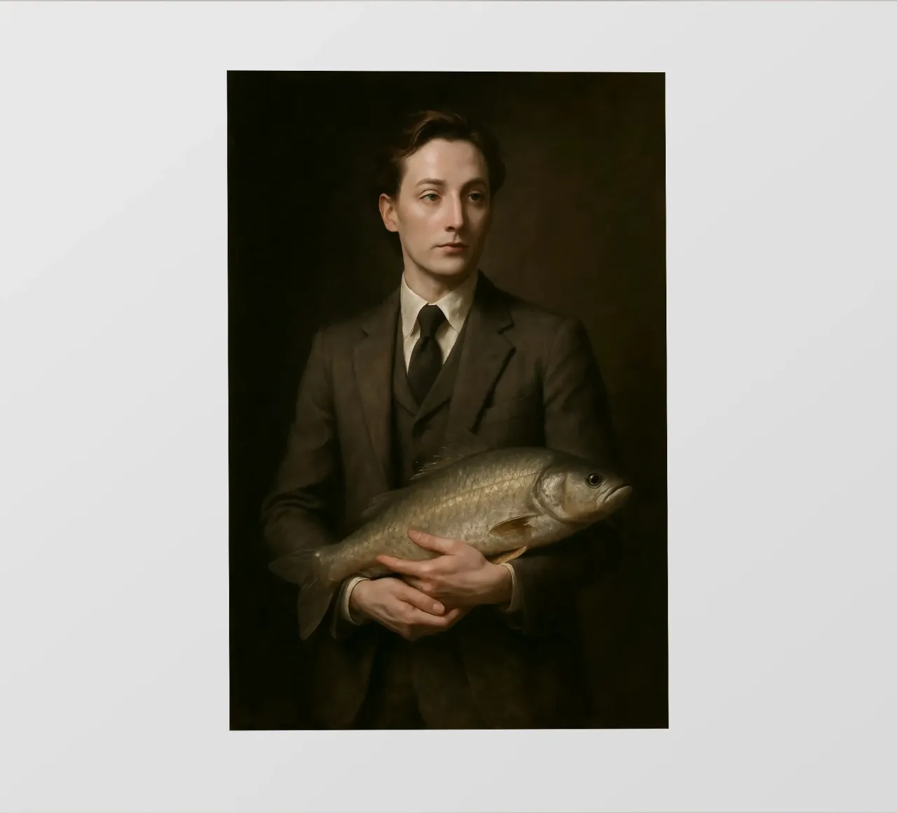 Vecchia maestria. Eppure con il pesce. telo in pvc da KUNSTstück