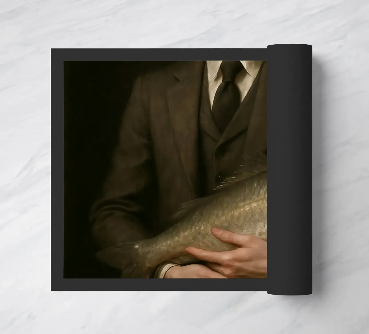 Vecchia maestria. Eppure con il pesce. zerbino da KUNSTstück