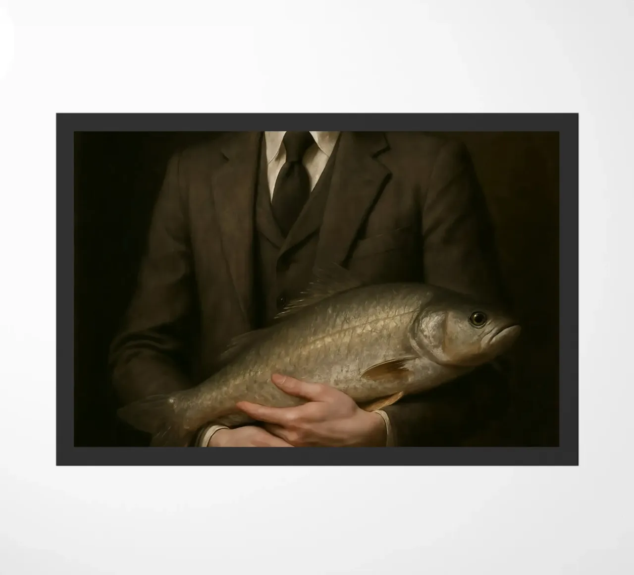 Vecchia maestria. Eppure con il pesce. zerbino da KUNSTstück