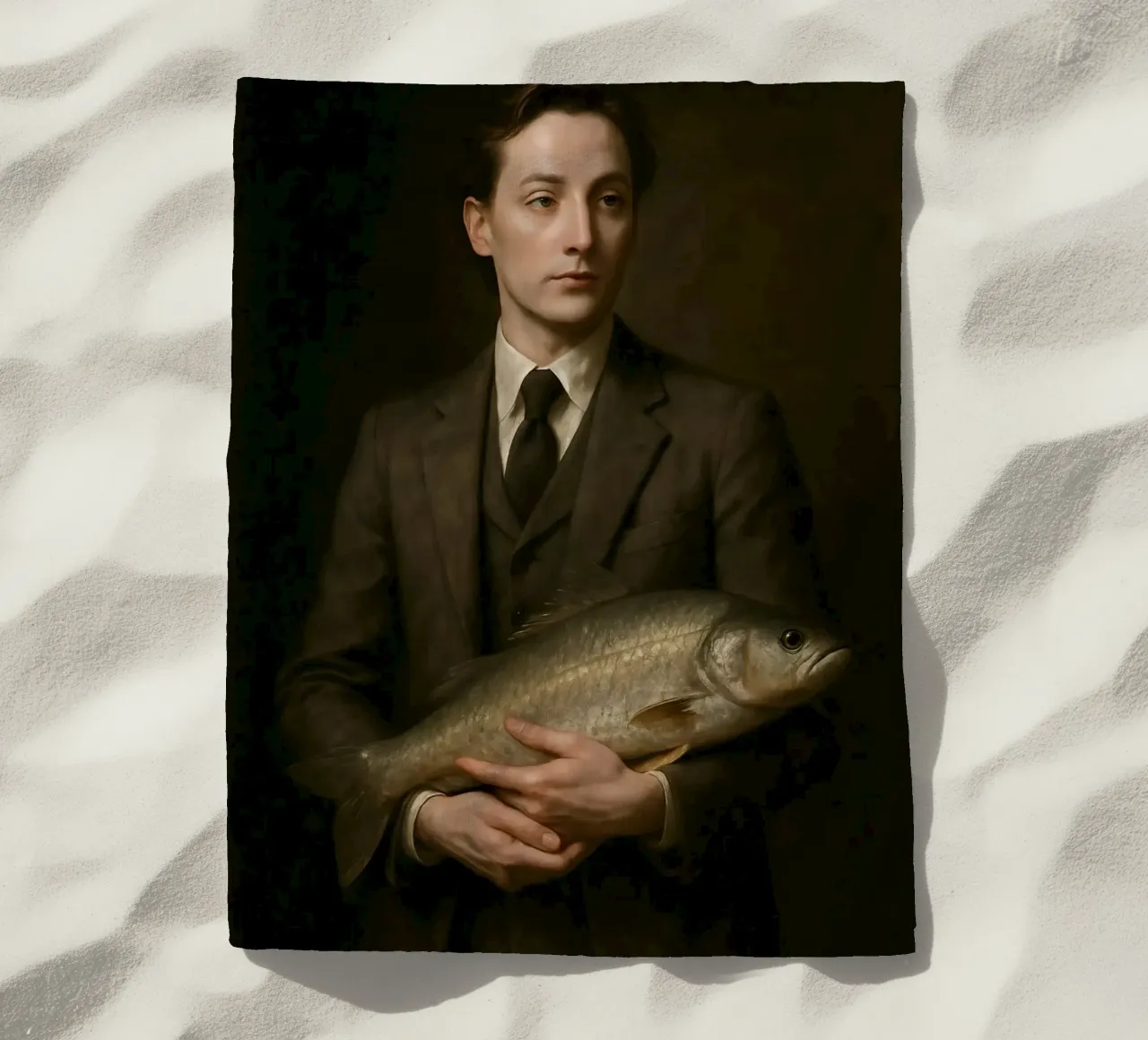Vecchia maestria. Eppure con il pesce. telo mare da KUNSTstück