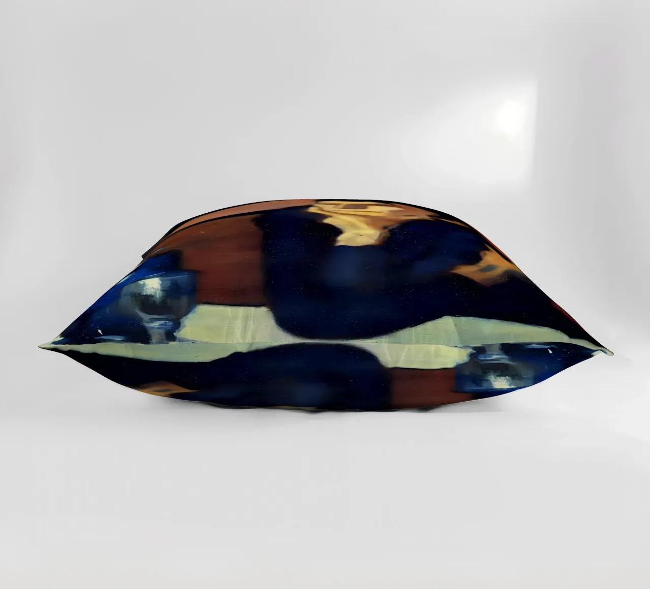 Picasso Inspired Absinthe Drinker - Melancholy Blue Period A decorative cushion by homdeco