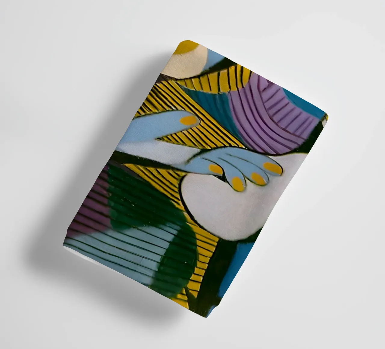 Donna con cappello ispirata a Picasso - Cubista multiprospettico asciugamano da bagno da homdeco