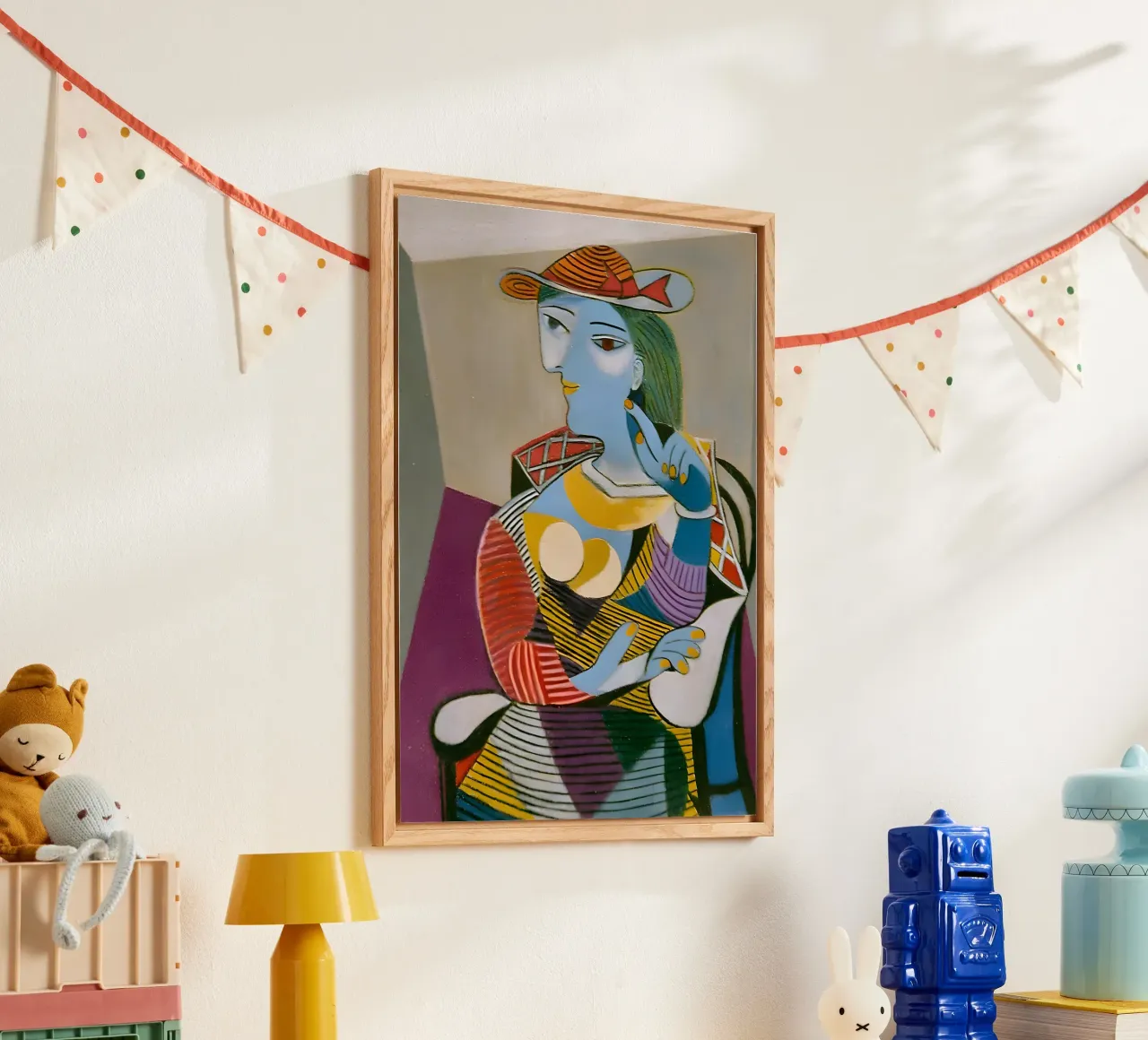 Donna con cappello ispirata a Picasso - Cubista multiprospettico plexiglass da homdeco