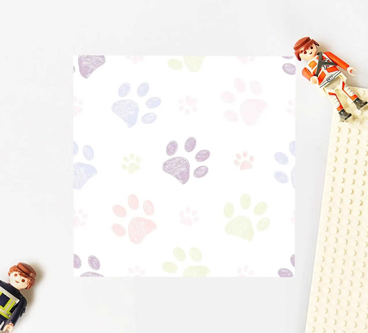Soft vintage paw prints sticker by gulsengunel