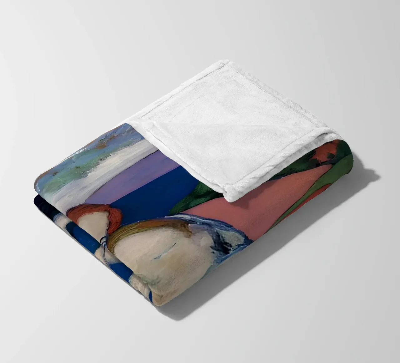 Picasso inspiriert Mutter & Kind - Emotionale Landschaft drucken Fleecedecke von homdeco