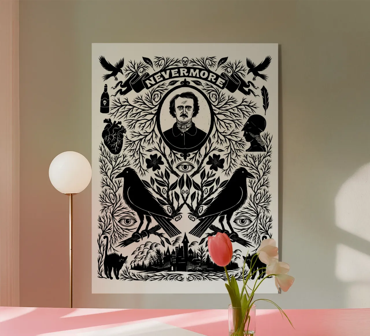Nevermore acrylic glass by Matthew Taylor Wilson